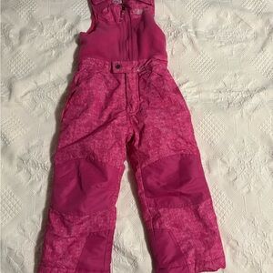 Pink Kids Snow Bibs Pants 32 Degrees Size 5